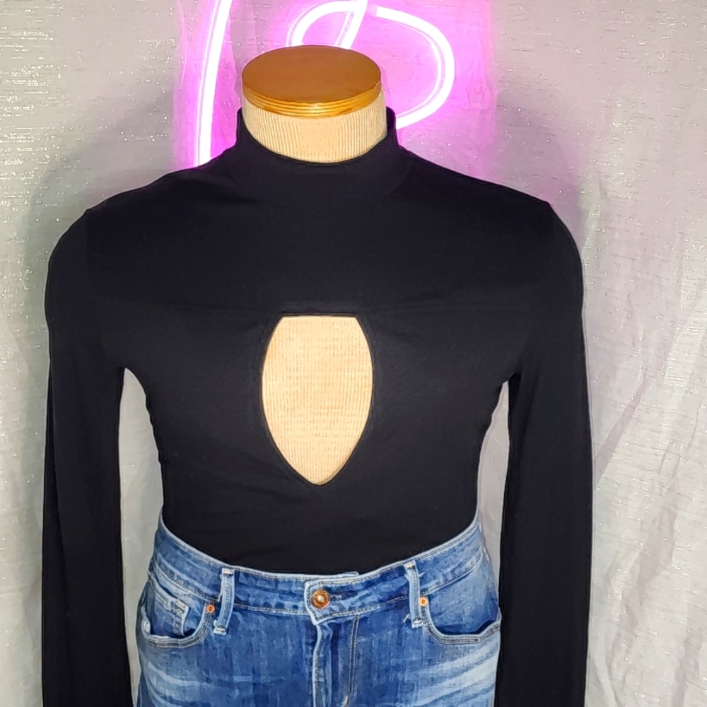 SHEIN Mock neck top Very Sexy